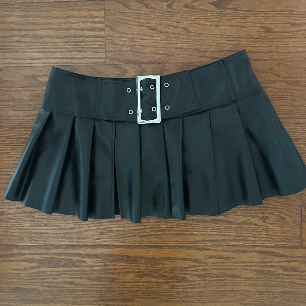 SHEIN Black Pleated Mini Skirt - Picture 12 of 14